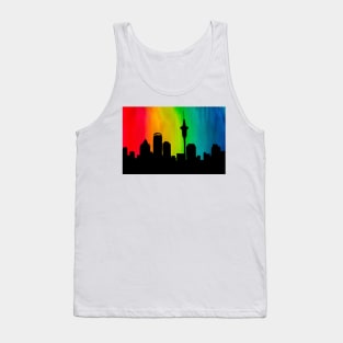 Auckland Skyline - Pride Rainbow Tank Top